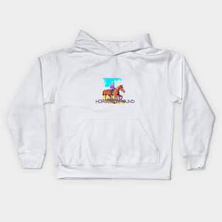 horsing around Kids Hoodie